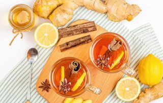 Anti-inflammatory Lemon Cinnamon and Ginger Tea